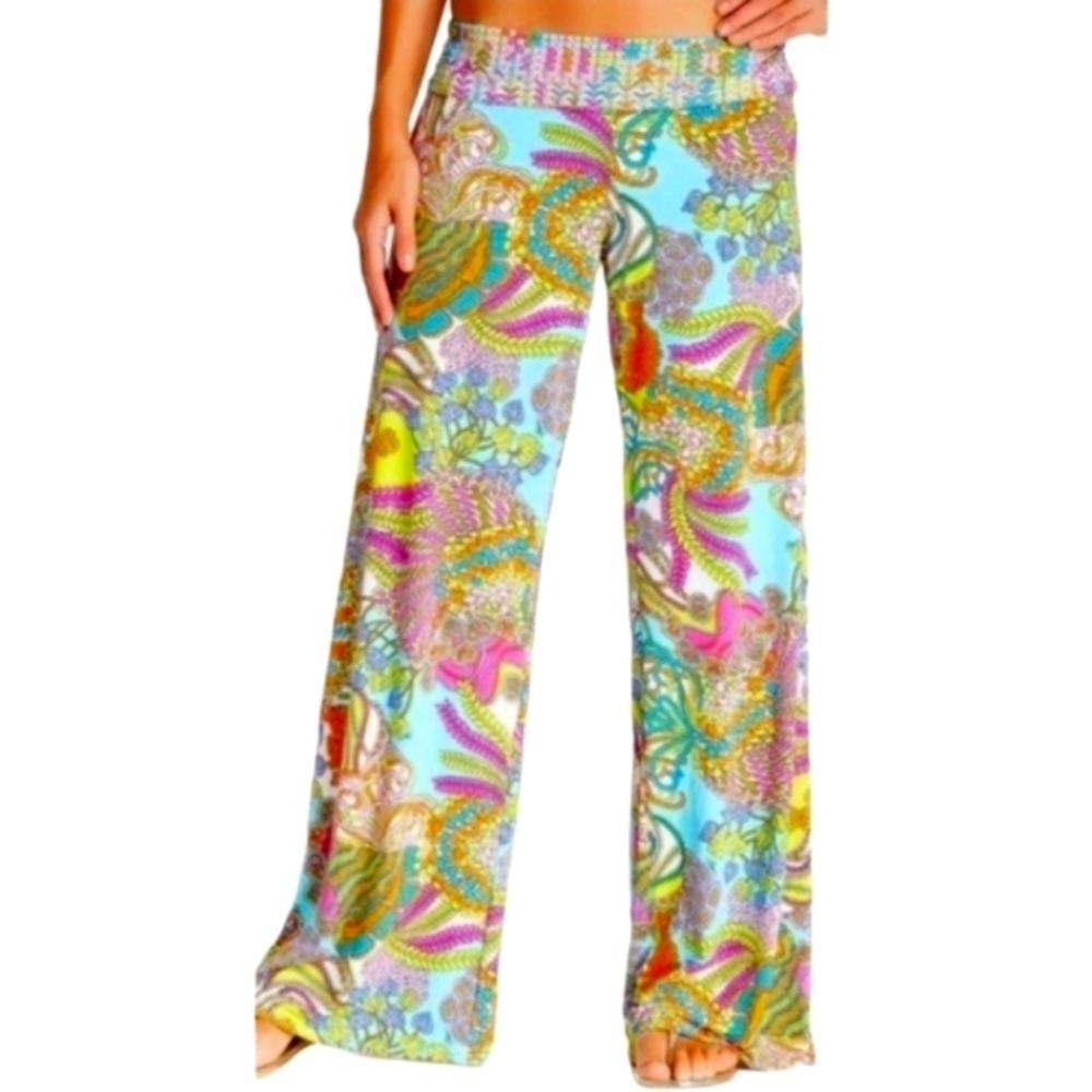 Trina Turk Printed Beach Palazzo Lounge Pant